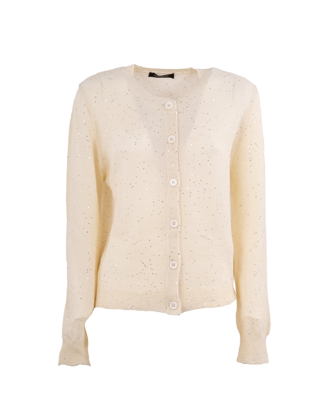 shop FABIANA FILIPPI  Cardigan: Fabiana Filippi micro cardigan in mohair.
Abbottonatura frontale.
Micro paillettes in punto micro chicco riso.
Composizione: 67% poliammide – 33% mohair.
Made in Italy.. MAD265F086D817-0150 number 6533175